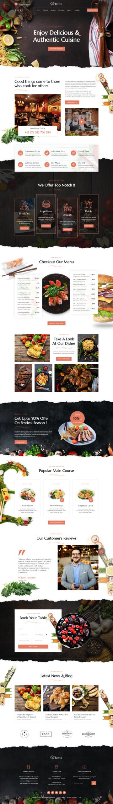 Website Development Service-Portfolio-Another-Food-Site-Website