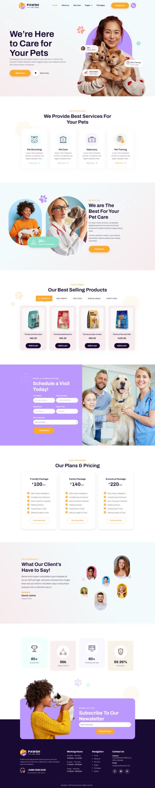 Website Development Service-Portfolio-Another-Pets-Site-Website