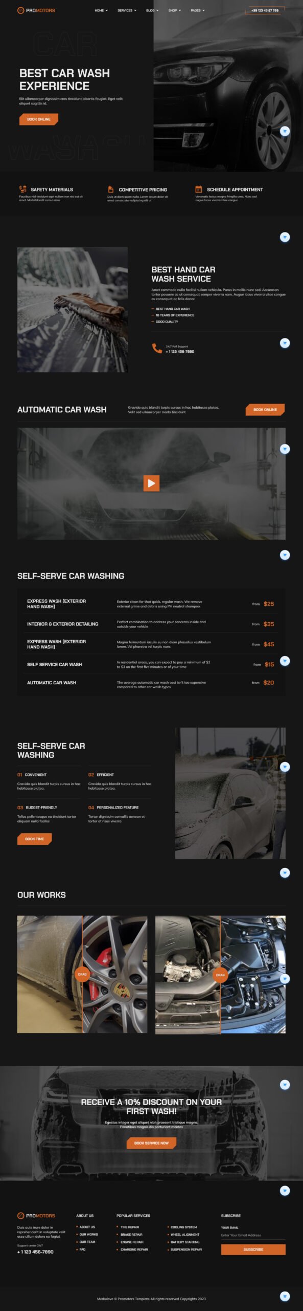 Website Development Service-Portfolio-Car-Wash-Website